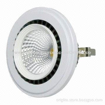 AR111 LED Spotlight, 85-245V AC/15W/85lm/W, Bridgelux Chip, COB LED, AR111 Base, with A Reflector